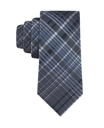 Calvin Klein Men's Kingston Plaid Tie In Blue