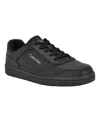 Calvin Klein Men's Landy Round Toe Lace Up Sneakers In Black