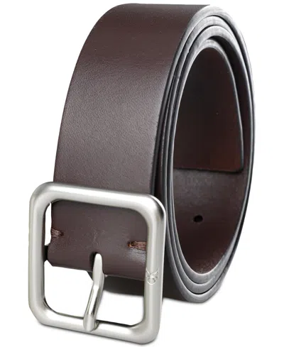 Calvin Klein Men's Leather Belt In Brown