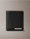 Calvin Klein Men's Leather Logo Plaque Slim Bifold Wallet