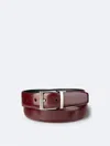 Calvin Klein Men's Leather Reversible Dress Belt In Multi