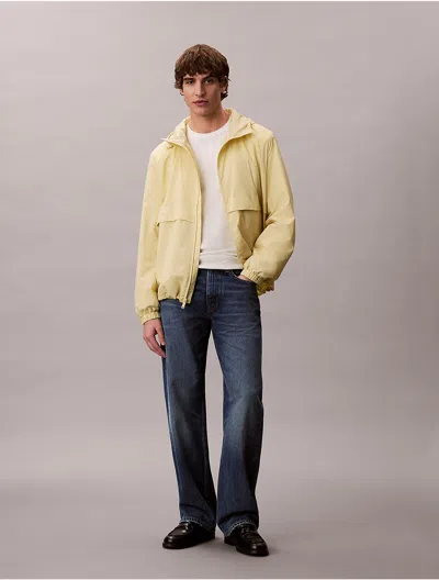 Calvin Klein Men's Lightweight Windbreaker Jacket In Neutral