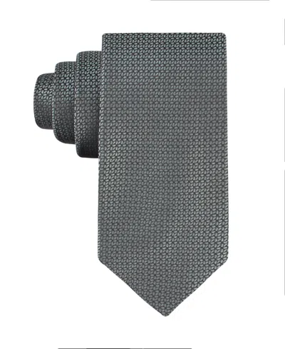 Calvin Klein Men's Lily Micro Geometric Tie In Gray