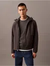 Calvin Klein Men's Lined Soft Shell Jacket In Asphalt