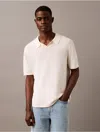 Calvin Klein Ribbed Cuffs And Hem Polo Shirt