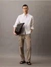 Calvin Klein Men's Linen Cotton Classic Button-down Shirt