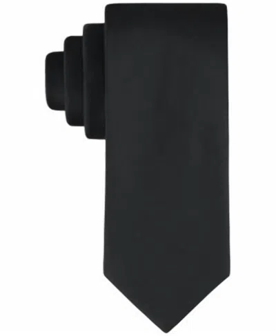 Calvin Klein Men's Liquid Luxe Tie In Black In Brown