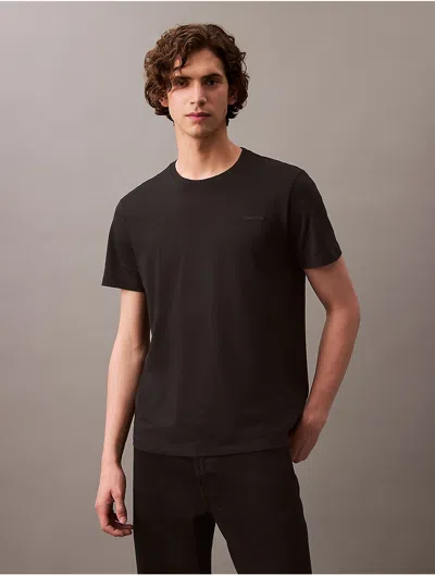 Calvin Klein Men's Liquid Touch Crewneck T-shirt In Black