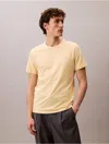 Calvin Klein Men's Liquid Touch Crewneck T-shirt In Yellow