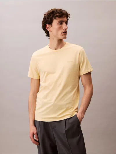 Calvin Klein Men's Liquid Touch Crewneck T-shirt In Yellow