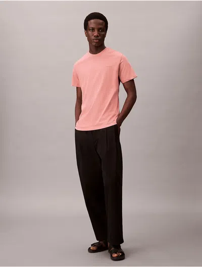 Calvin Klein Men's Liquid Touch Crewneck T-shirt In Pink