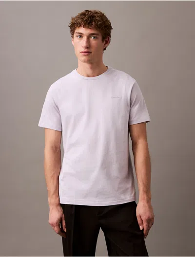 Calvin Klein Men's Liquid Touch Crewneck T-shirt In Lilac Gray