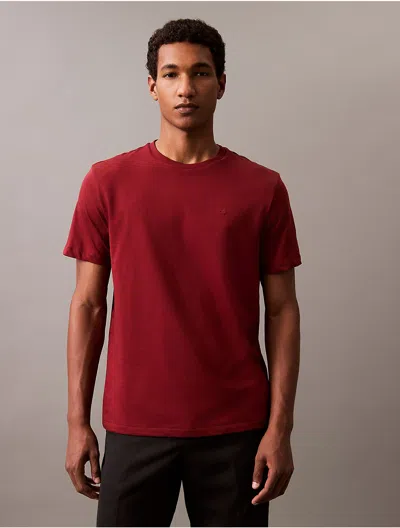 Calvin Klein Men's Liquid Touch Crewneck T-shirt In Syrah