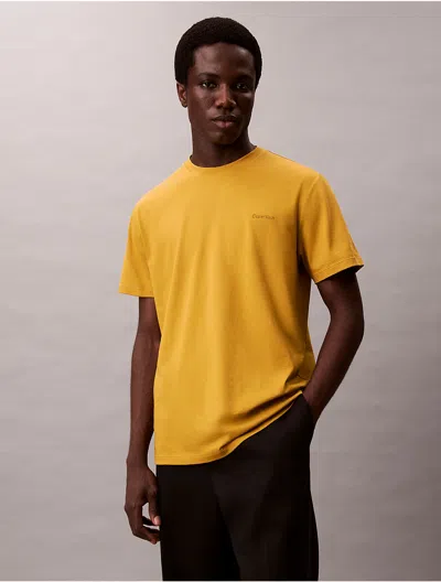 Calvin Klein Men's Liquid Touch Crewneck T-shirt In Yellow