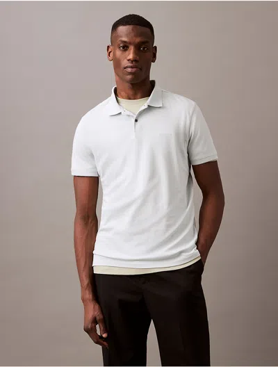 Calvin Klein Men's Liquid Touch Polo Shirt In Blue