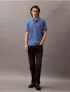 Calvin Klein Men's Liquid Touch Polo Shirt In Blue