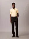 Calvin Klein Men's Liquid Touch Polo Shirt In Yellow