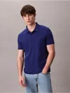 Calvin Klein Men's Liquid Touch Polo Shirt In Blue