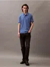Calvin Klein Men's Liquid Touch Polo Shirt In Moonlight Blue