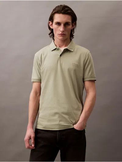 Calvin Klein Men's Liquid Touch Polo Shirt In Tea