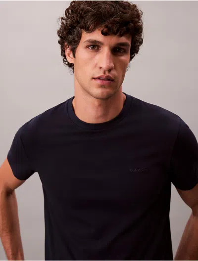Calvin Klein Men's Liquid Touch Slim T-shirt In Blue