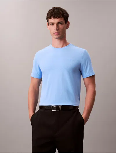 Calvin Klein Men's Liquid Touch Slim T-shirt In Blue