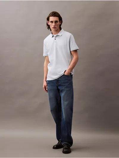 Calvin Klein Men's Liquid Touch Tipped Collar Polo Shirt