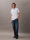 Calvin Klein Men's Liquid Touch Tipped Collar Polo Shirt In Aloe Wash