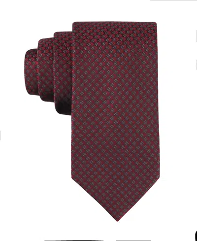 Calvin Klein Men's Logan Geometric Tie In Red
