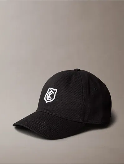 Calvin Klein Men's Logo Crest Baseball Cap In Black