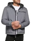 Calvin Klein Water Resistant Hooded Jacket In Light Grey