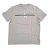 Calvin Klein Men's Logo Stripe T-shirt In Ash In Grey
