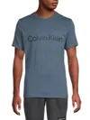 Calvin Klein Men's Logo T-shirt In Blue
