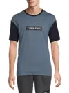 Calvin Klein Men's Logo T-shirt In Blue Black