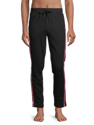 Calvin Klein Men's Logo-tape Pants In Black