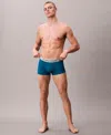 Calvin Klein Men's Logo Trunks In Blue