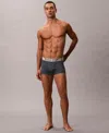 Calvin Klein Men's Logo Trunks In Gray