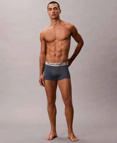 Calvin Klein Men's Logo Trunks In Gray