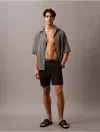 Calvin Klein Men's Logo Waistband Swim Shorts In Gray