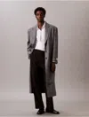 Calvin Klein Men's Long Tailored Coat In Gray