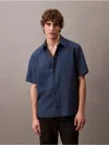 Calvin Klein Men's Lyocell Blend Relaxed Button-down Shirt