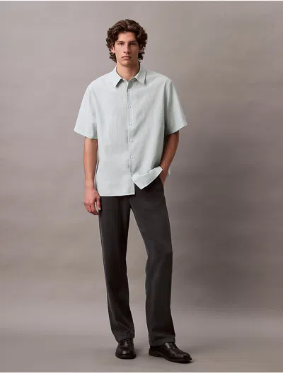 Calvin Klein Men's Lyocell Blend Relaxed Button-down Shirt