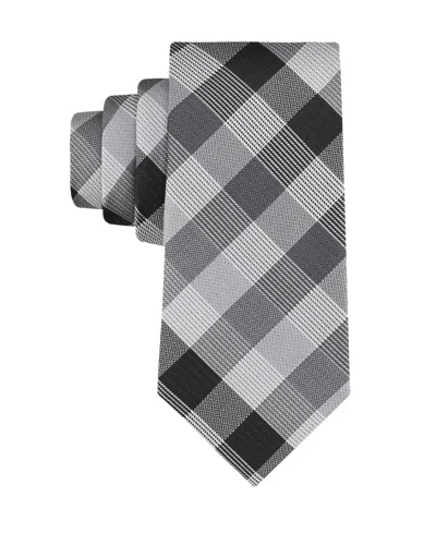 Calvin Klein Men's Maddox Grid Tie In Black