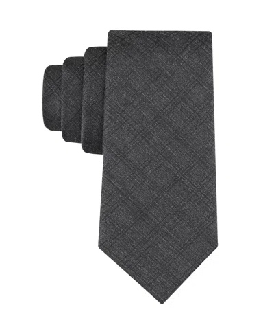 Calvin Klein Men's Madeline Grid Tie In Gray
