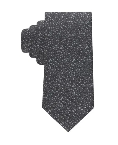 Calvin Klein Men's Madison Botanical Tie In Gray