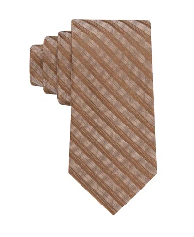 Calvin Klein Men's Margot Stripe Tie In Brown