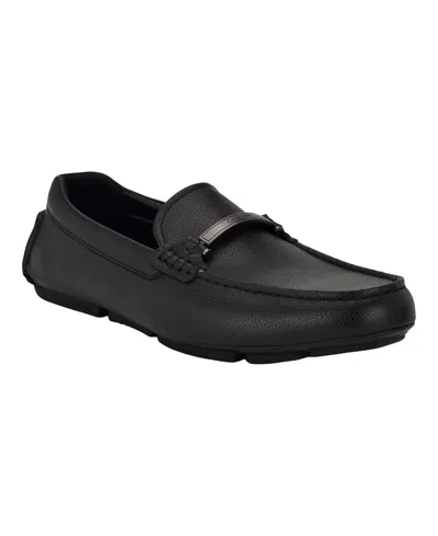 Calvin Klein Men's Maslo Casual Slip-on Loafers In Black