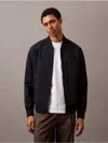 Calvin Klein Men's Matte Bomber Jacket In Sky Captain