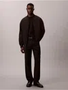 Calvin Klein Men's Matte Classic Bomber Jacket In Brown