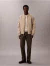 Calvin Klein Men's Matte Classic Bomber Jacket In Neutral